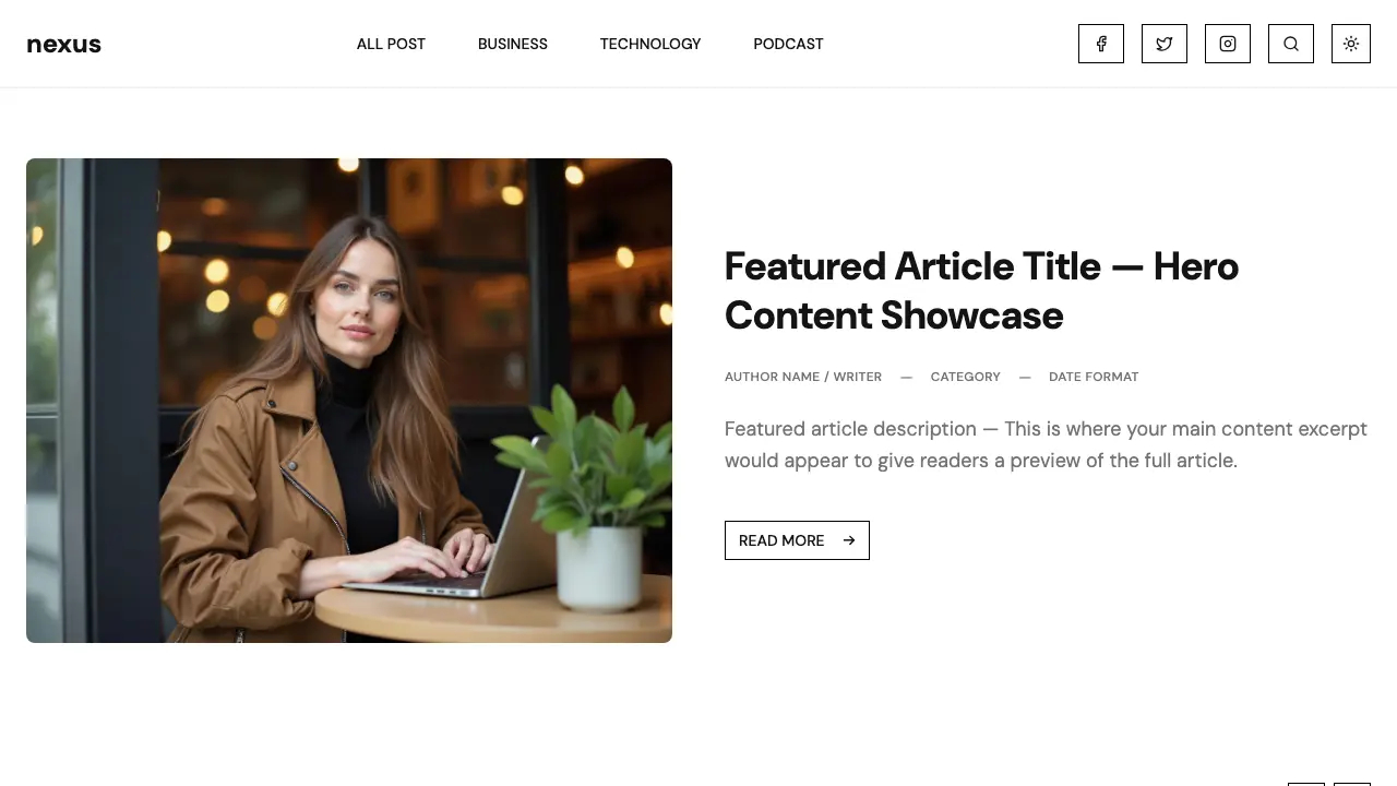 Loading preview of Lifestyle Blog